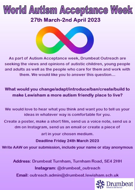 Autism Acceptance Week poster