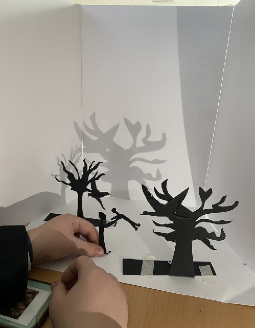 Y10 photography students creating images on When Shadows Fall