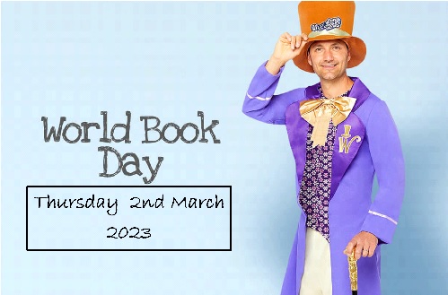 An image of an adult dressed up for World Book Day