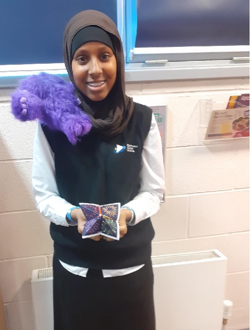 Hibaaq is the DG 'Super Snapper' Student playing a 'Snapper' Game all about career choices